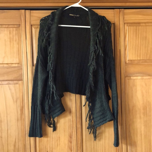 Dark Green Buckle Cardigan - Picture 1 of 4